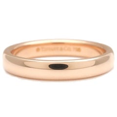 TIFFANY & Co. Forever 18K Rose Gold 3mm Lucida Wedding Band Ring 4.5