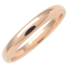 TIFFANY & Co. Forever Or 18K 3mm Lucida Wedding Band Ring 8