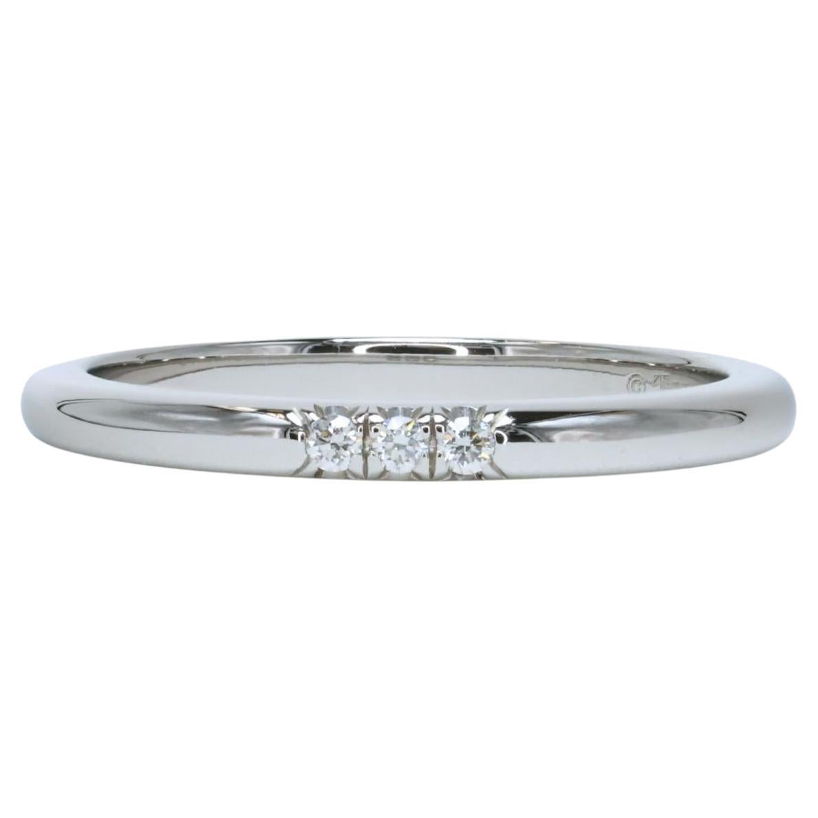 Tiffany & Co. Forever 3 Diamonds & Platinum Wedding Band For Sale