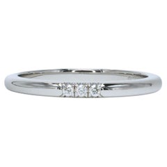 Tiffany & Co. Forever 3 Diamonds & Platinum Wedding Band