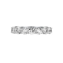 Tiffany & Co. Forever Band Platinum Ring with Half-Circle Radiant Round Diamonds