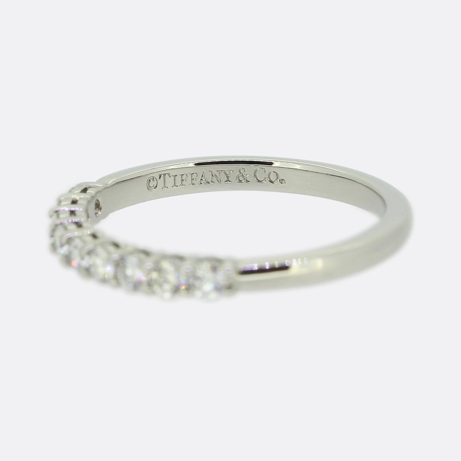 Tiffany & Co. Forever Diamond Band Ring In Good Condition For Sale In London, GB