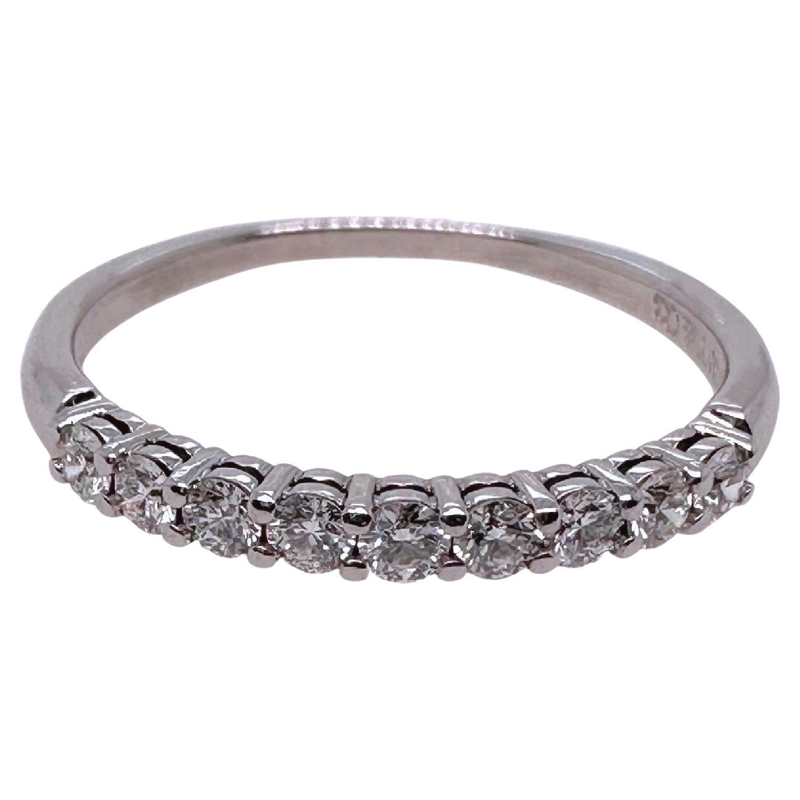 Tiffany & Co. Bracelet en platine avec demi-cercle de diamants 2,2 mm