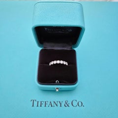 Tiffany & Co. Forever Half Circle Diamond Platinum Band Ring .91 ct 3.5mm