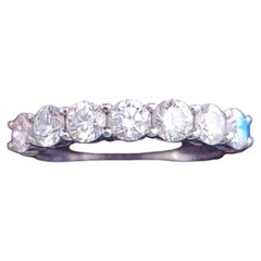Tiffany & Co. Forever Half Circle Diamond Platinum Band Ring .91 ct 3.5mm