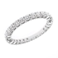 TIFFANY & Co. Forever Platinum 2.2mm Full Circle Diamond Embrace Band Ring 6 New