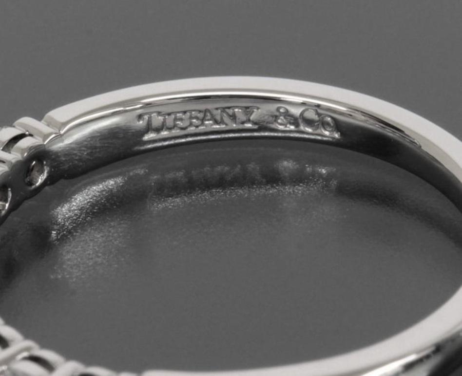 TIFFANY & Co. Bague Forever Platinum 2,2 mm demi-cercle de diamants 5 en vente 1