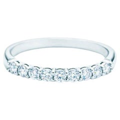 TIFFANY & Co. Forever Platinum 2.2mm Half Circle Diamond Band Ring 5