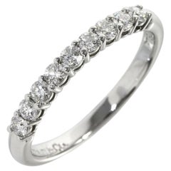 TIFFANY & Co. Forever Platinum 2.2mm Half Circle Diamond Embrace Band Ring 5 New