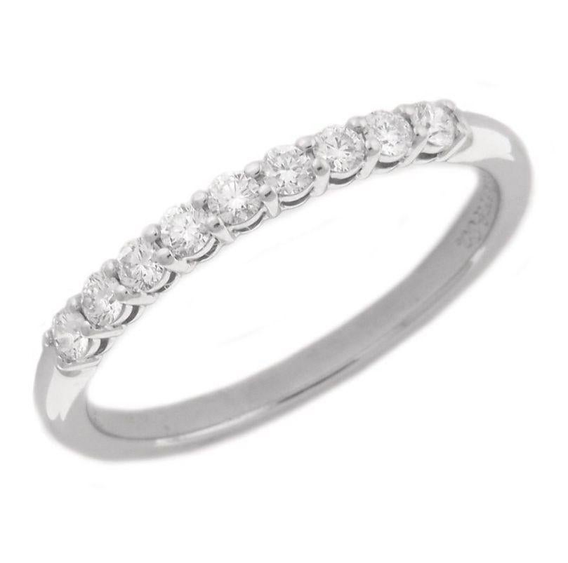 TIFFANY & Co. Anillo de banda de diamantes semicircular Forever de platino de 2,2 mm 7

Metal: Platino
Tamaño: 7
Ancho de banda: 2,2 mm
Diamante: 9 diamantes brillantes redondos, peso total en quilates 0,27 
Sello: ©TIFFANY&CO. Pt950
Estado: