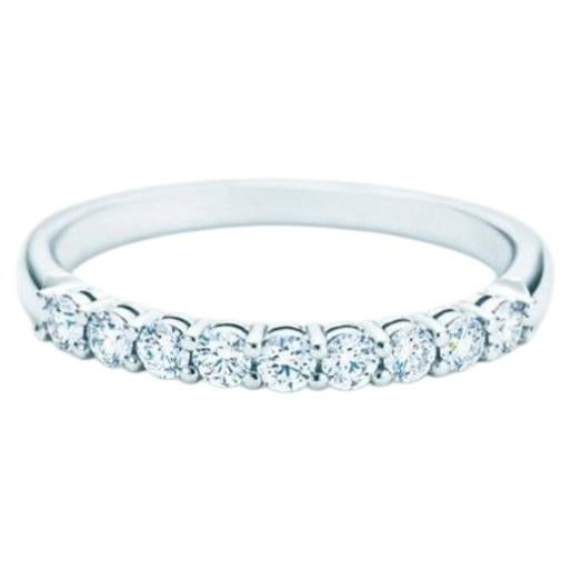 TIFFANY & Co. Anello Forever in platino con diamante a mezzo cerchio da 2,2 mm 5