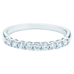 TIFFANY & Co. Forever Platinum 2.2mm Half Circle Diamond Embrace Band Ring 5