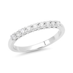 TIFFANY & Co. Forever Platinum 2.2mm Half Circle Diamond Embrace Band Ring 7