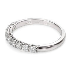 TIFFANY & Co. Forever Platinum 2.2mm Half Circle Diamond Embrace Band Ring 7