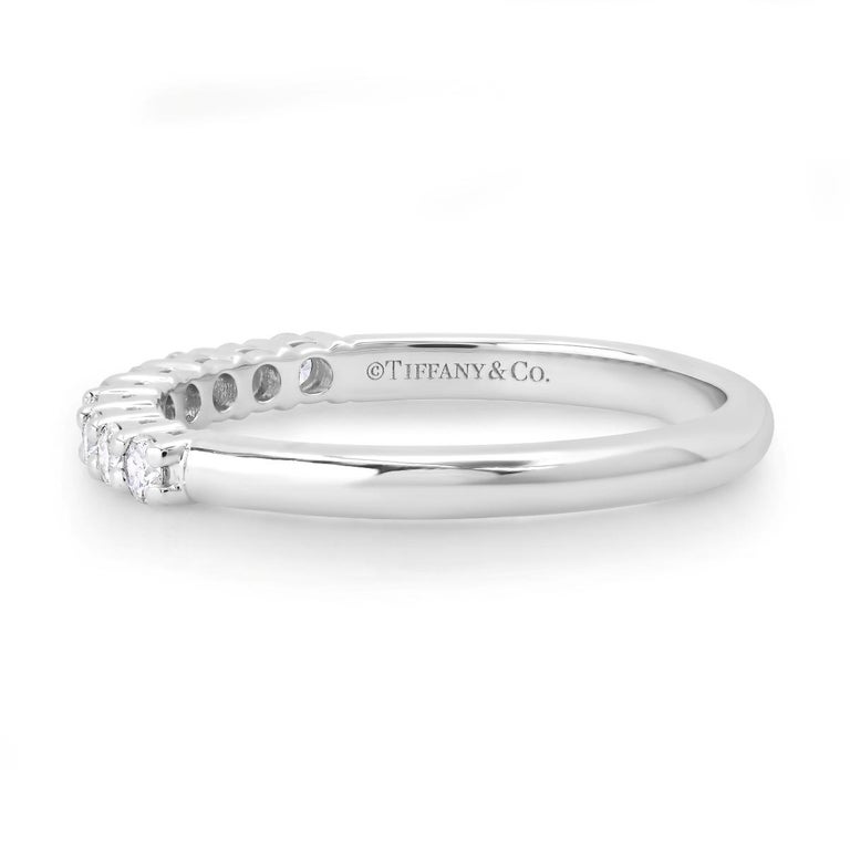 TIFFANY and Forever Platinum Half Circle Diamond Embrace