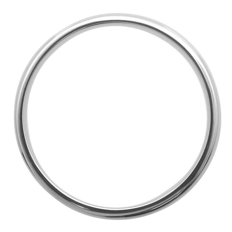 TIFFANY & Co. Forever Platinum 2mm Lucida Wedding Band Ring 5.5 For Sale 1