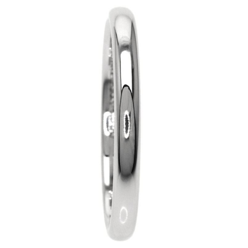 TIFFANY & Co. Für immer Platin 2mm Lucida Ehering 8.5 Damen im Angebot