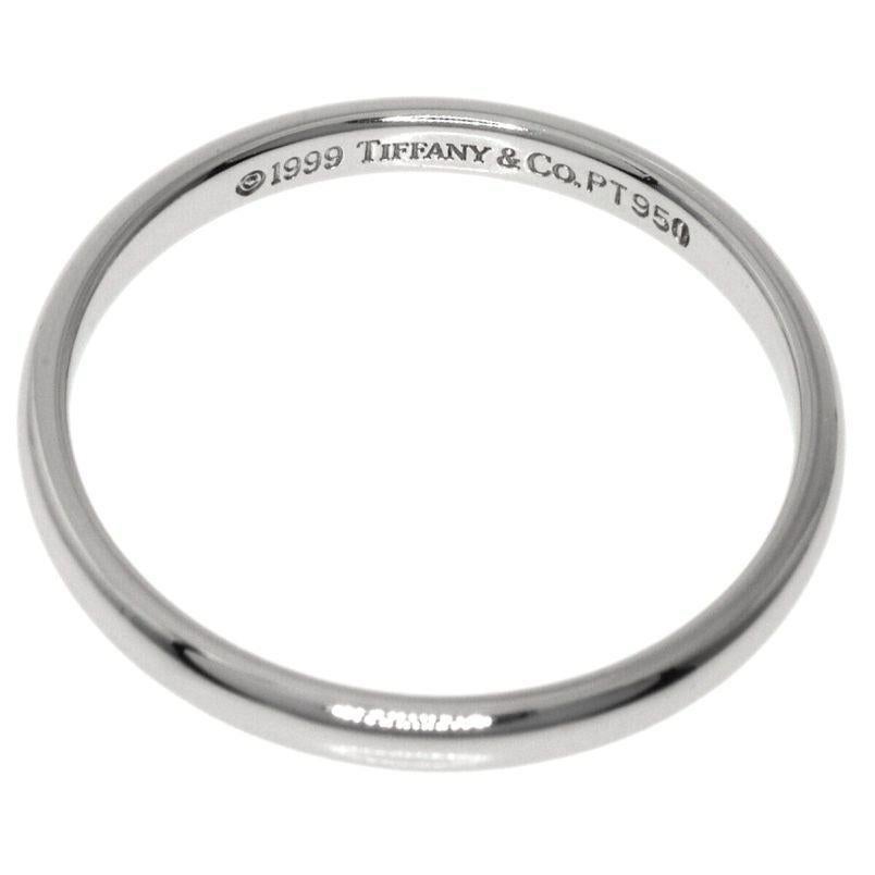 TIFFANY & Co. Für immer Platin 2mm Lucida Ehering 8.5 im Angebot 1