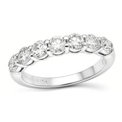 TIFFANY & Co. Forever Platinum 3.5mm Half Circle Diamond Embrace Band Ring 5.5