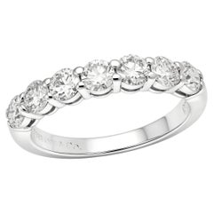 TIFFANY & Co. Forever Platinum 3.5mm Half Circle Diamond Embrace Band Ring 5.5