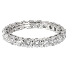 TIFFANY & Co. Forever Platinum 3mm Full Circle Diamond Embrace Band Ring 7