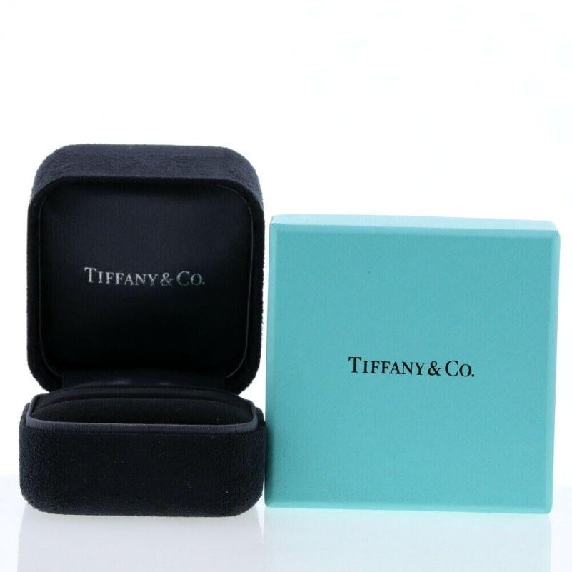 TIFFANY & Co. Forever Platinum 3mm Half Circle Diamond Embrace Band Ring 5 For Sale 1