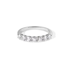 TIFFANY & Co. Forever Platinum 3mm Half Circle Diamond Embrace Band Ring 5.5