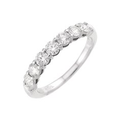 TIFFANY & Co. Forever Platinum 3mm Half Circle Diamond Embrace Band Ring 5.5
