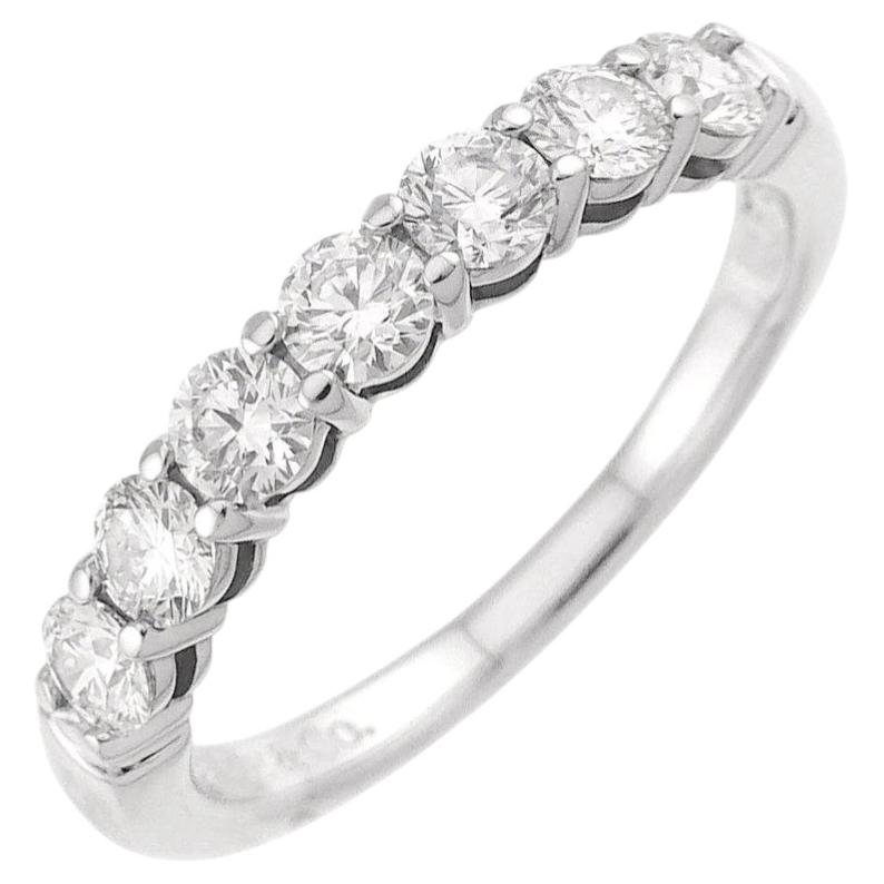 TIFFANY & Co. Forever Platinum 3mm Half Circle Diamond Embrace Band Ring 5.5