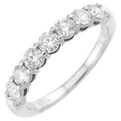 TIFFANY & Co. Forever Platinum 3mm Half Circle Diamond Embrace Band Ring 5.5