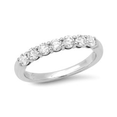 TIFFANY & Co. Forever Platinum 3mm Half Circle Diamond Embrace Band Ring 5.5 New