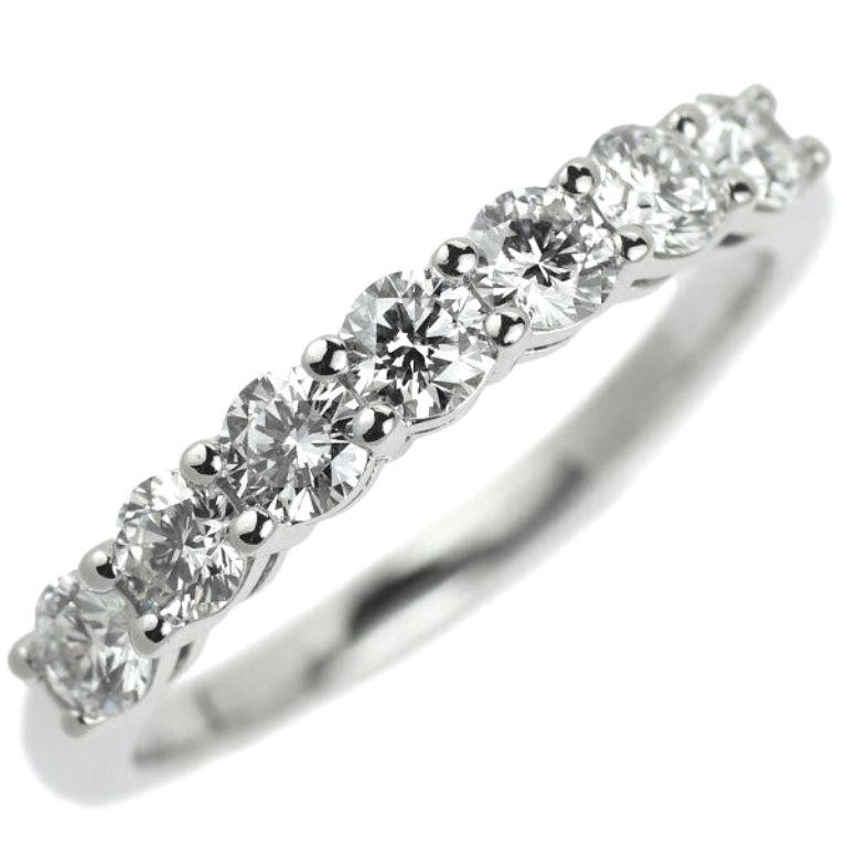 TIFFANY & Co. Forever Platinum 3mm Half Circle Diamond Embrace Band Ring 5

Metal: Platinum
Size: 5
Band Width: 3mm
Weight: 3.40 grams
Diamond: 7 round brilliant diamonds, carat total weight .57 
Hallmark: ©TIFFANY&CO. PT950 
Value: