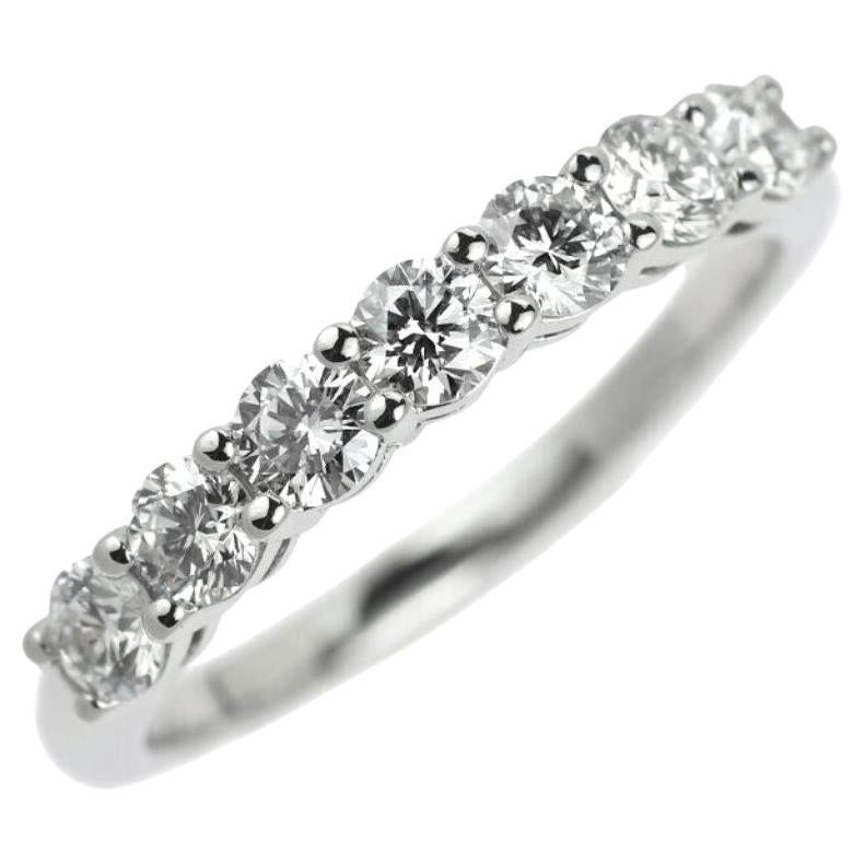 TIFFANY & Co. Für immer Platin 3mm Halbkreis Diamant Embrace Band Ring 5