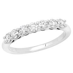TIFFANY & Co. Für immer Platin 3mm Halbkreis Diamant Embrace Band Ring 7,5 Neu
