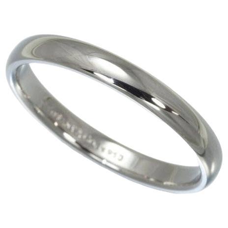 TIFFANY & Co. Forever Platinum 3mm Lucida Wedding Band Ring 10.5 For Sale