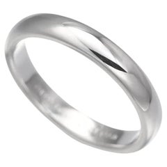 TIFFANY & Co. Forever Platinum 3mm Lucida Wedding Band Ring 4.5