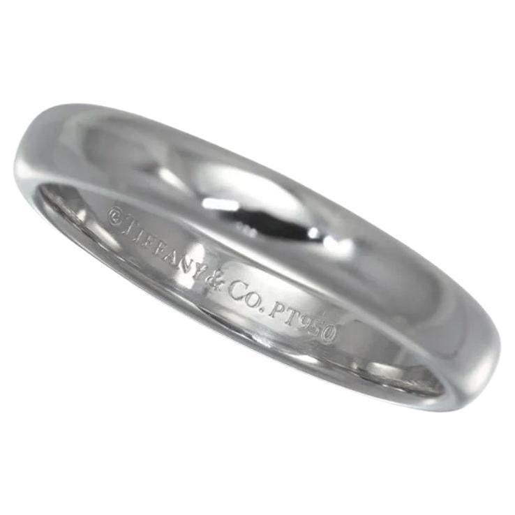 TIFFANY & Co. Forever Alianza de Platino 3mm Lucida 5 Nuevo