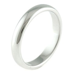 TIFFANY & Co. Forever Platinum 3mm Lucida Wedding Band Ring 5.5
