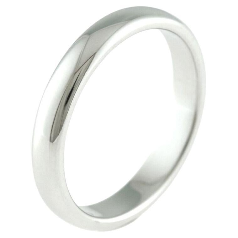 TIFFANY & Co. Forever Platinum 3mm Lucida Wedding Band Ring 5.5