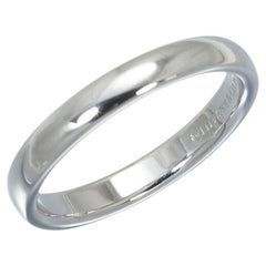 TIFFANY & Co. Forever Platinum 3mm Lucida Wedding Band Ring 6 