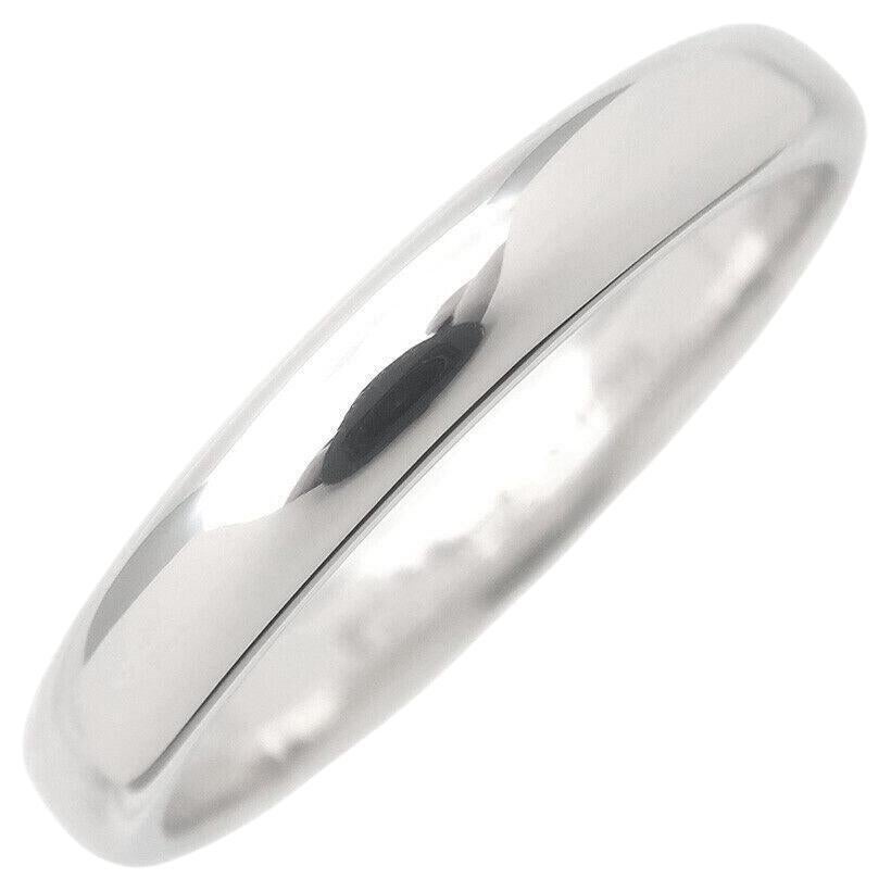 TIFFANY & Co. Forever Platinum 3mm Lucida Wedding Band Ring 6.5 For Sale