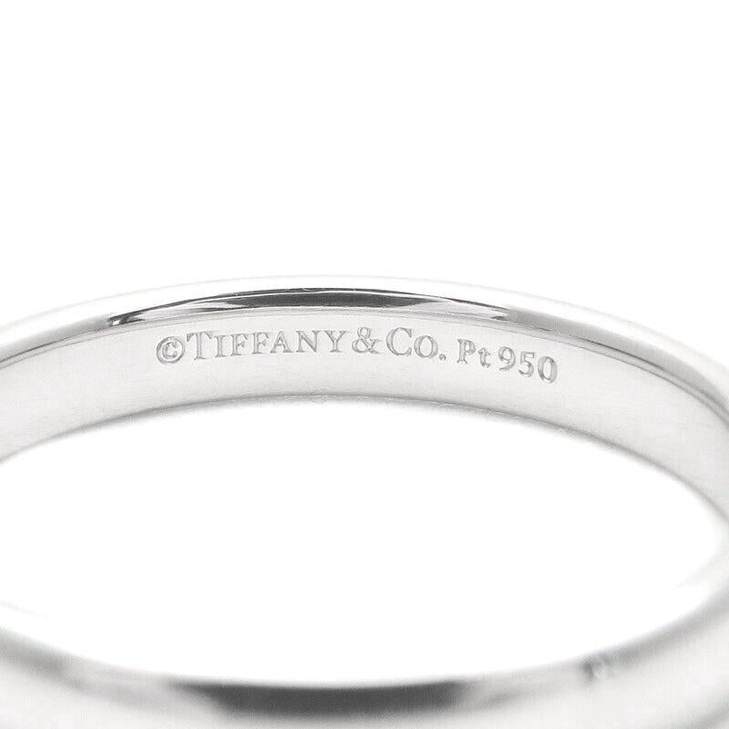 TIFFANY & Co. Forever Platinum 3mm Lucida Wedding Band Ring 7.5 For Sale 2