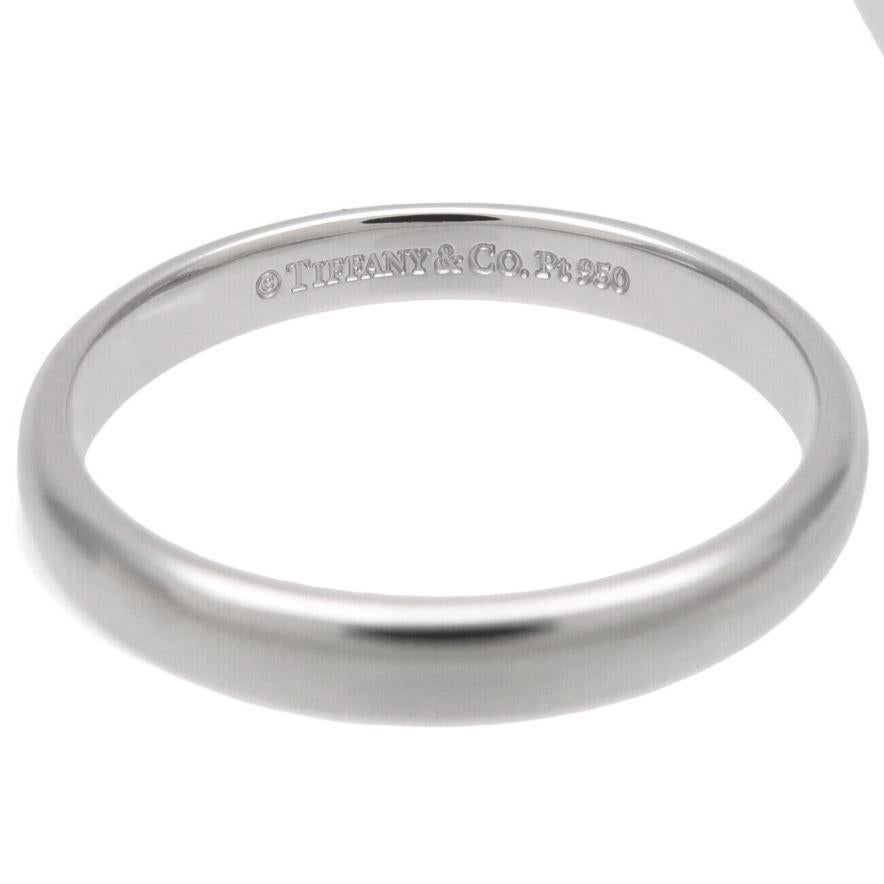 TIFFANY & Co. Forever Platin 3mm Lucida Ehering 8 Damen im Angebot