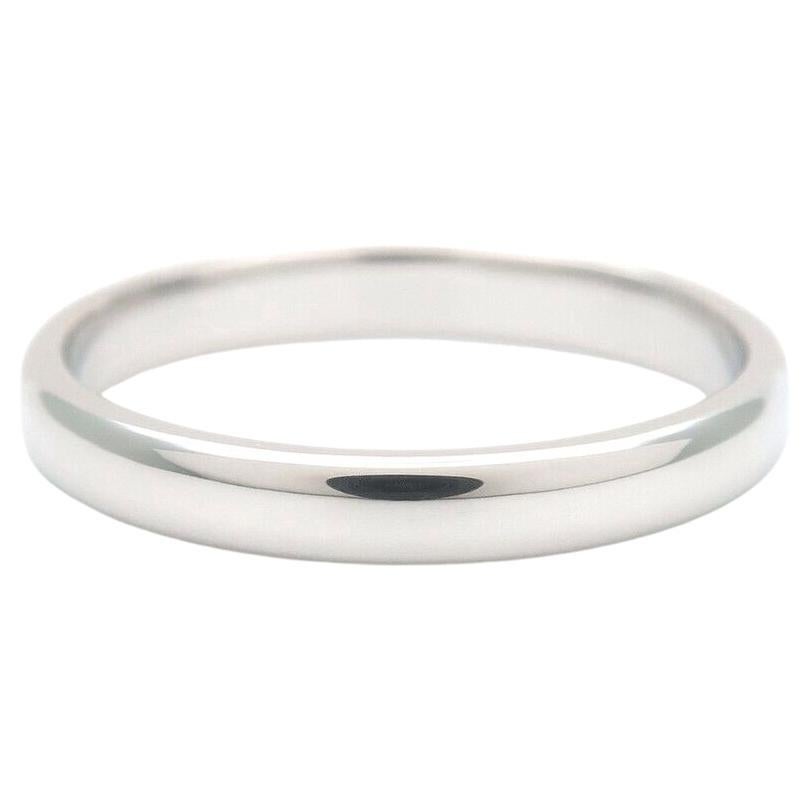 Tiffany & Co. Alliance en platine Forever 3mm Lucida, taille 8,5