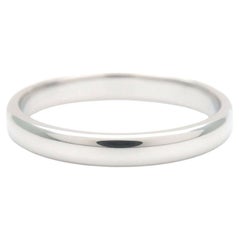 Tiffany & Co. Forever Platinum 3mm Lucida Wedding Band Ring 8.5