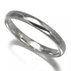 TIFFANY & Co. Forever Platinum 3mm Lucida Wedding Band Ring 9