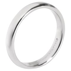 TIFFANY & Co. Forever Platinum 3mm Lucida Wedding Band Ring 9