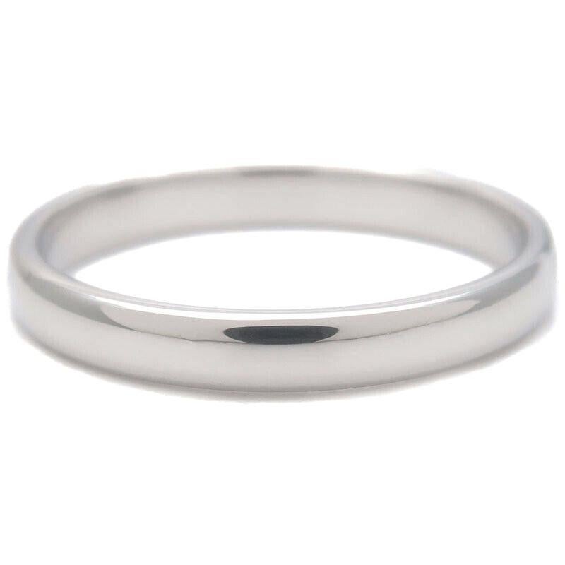 TIFFANY & Co. Forever Platinum 3mm Lucida Wedding Band Ring 9.5 In Excellent Condition For Sale In Los Angeles, CA