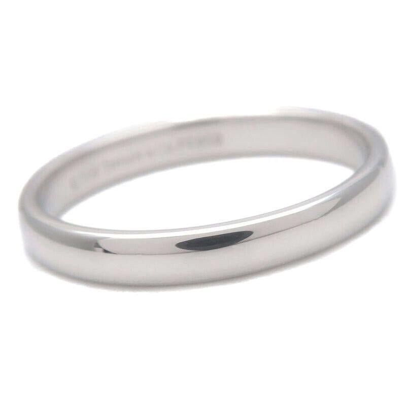 TIFFANY & Co. Forever Platin 3mm Lucida Ehering 9,5 Damen im Angebot