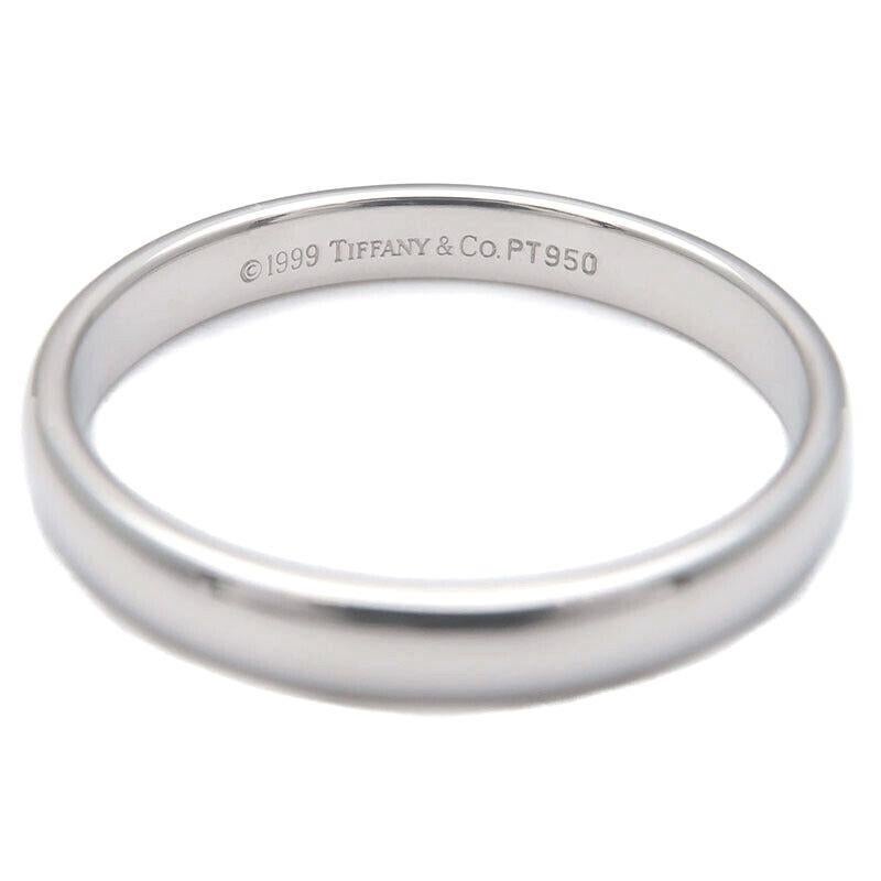 TIFFANY & Co. Forever Platinum 3mm Lucida Wedding Band Ring 9.5 For Sale 1